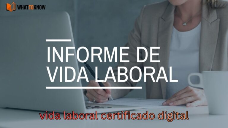 vida laboral certificado digital