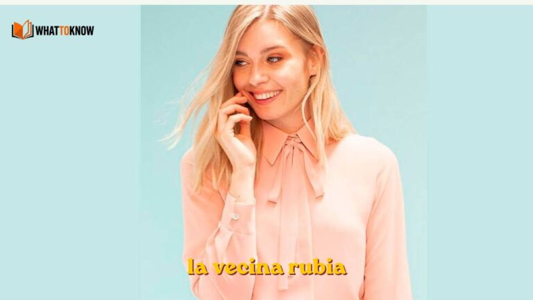 la vecina rubia
