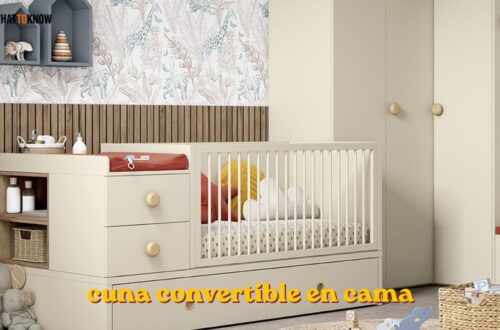 Hogar cuna convertible en cama