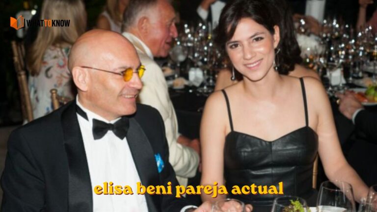 Elisa Beni pareja actual